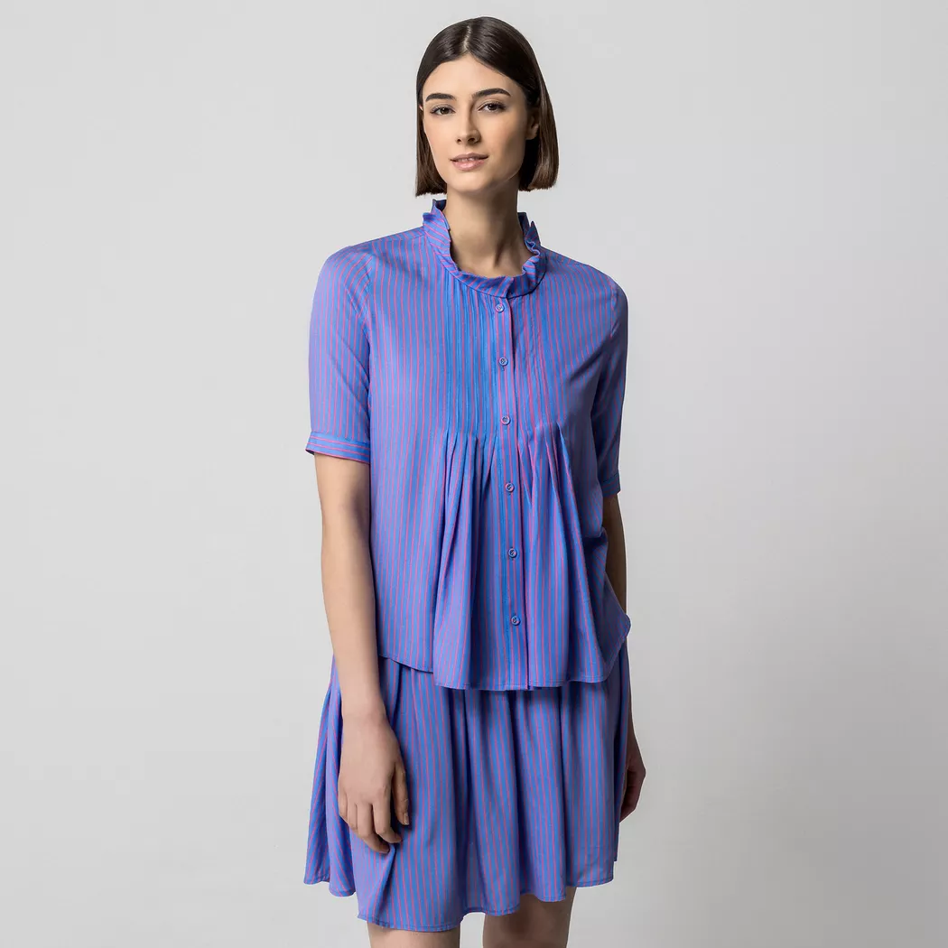 Manor Woman - Rock, für Damen, Blau, Größe 34