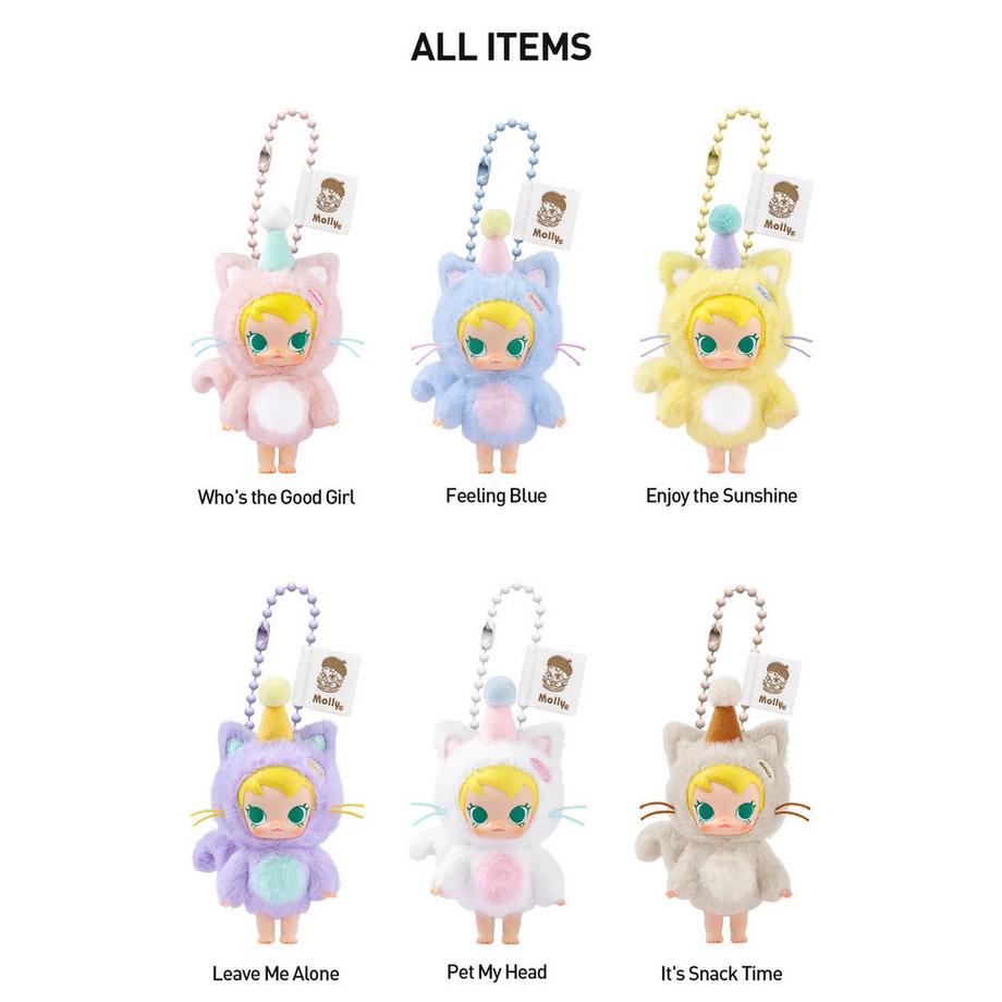 Popmart Beauty Baby Molly "Pocket Friends" Keychain-Series, Pack surprise  
