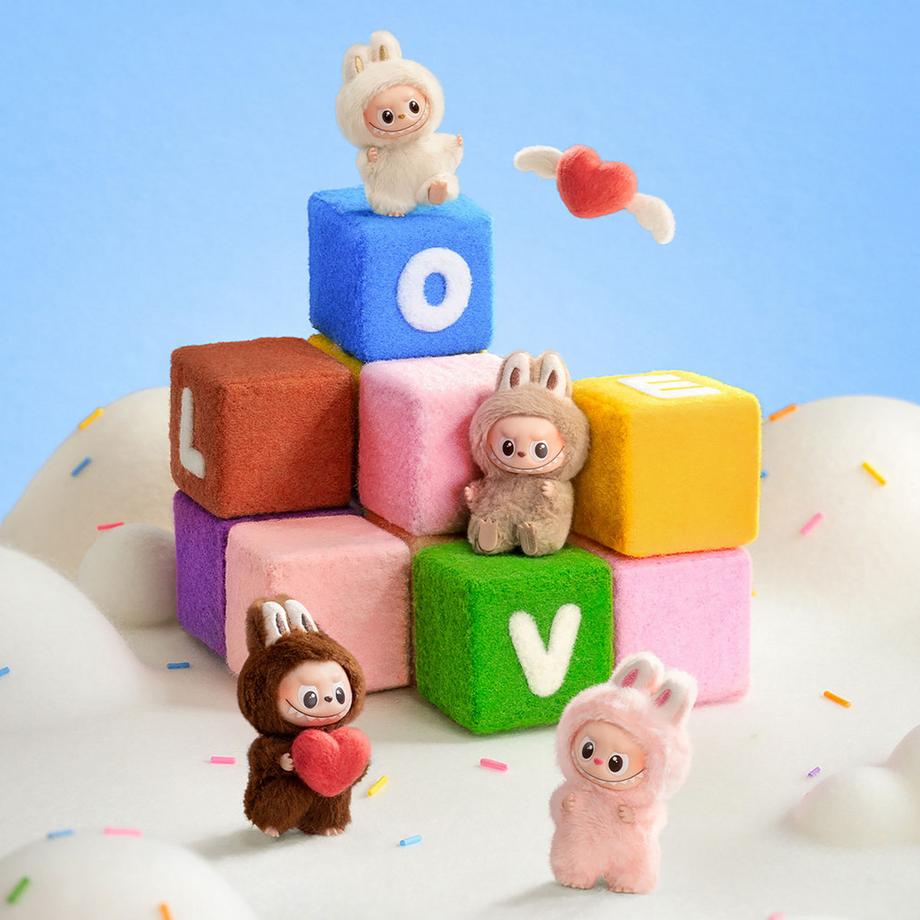 Popmart Beauty Labubu The Monsters "Pin for love" A-M Keychain-Series, Überraschungspack  