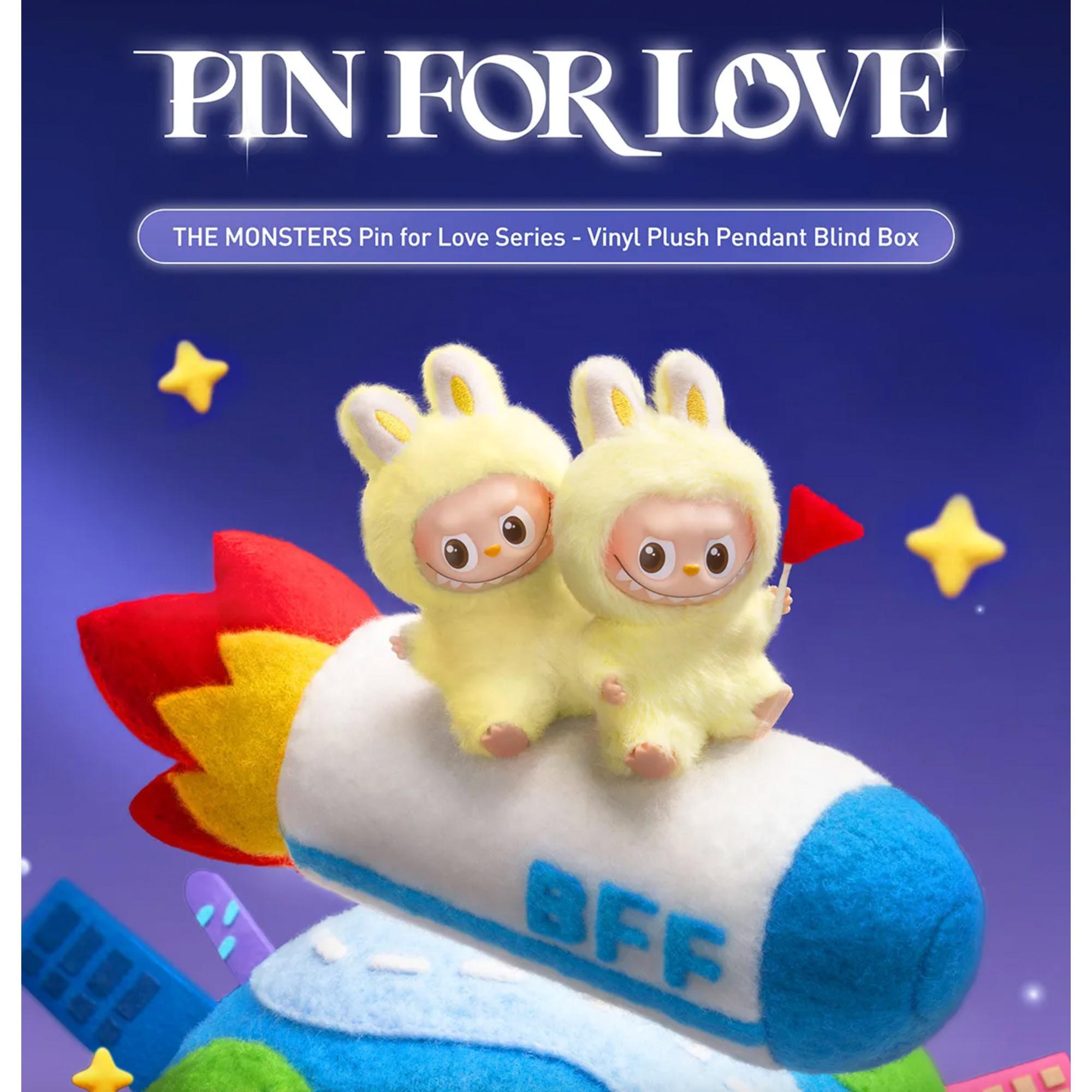 Popmart Beauty Labubu The Monsters "Pin for love" N-Z Keychain-Series, Pack surprise  