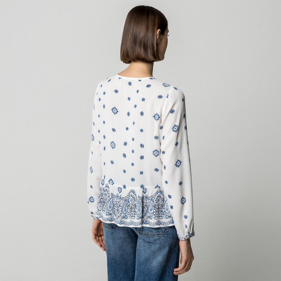 Manor Woman Chemisier Imprimé Manches Longues  