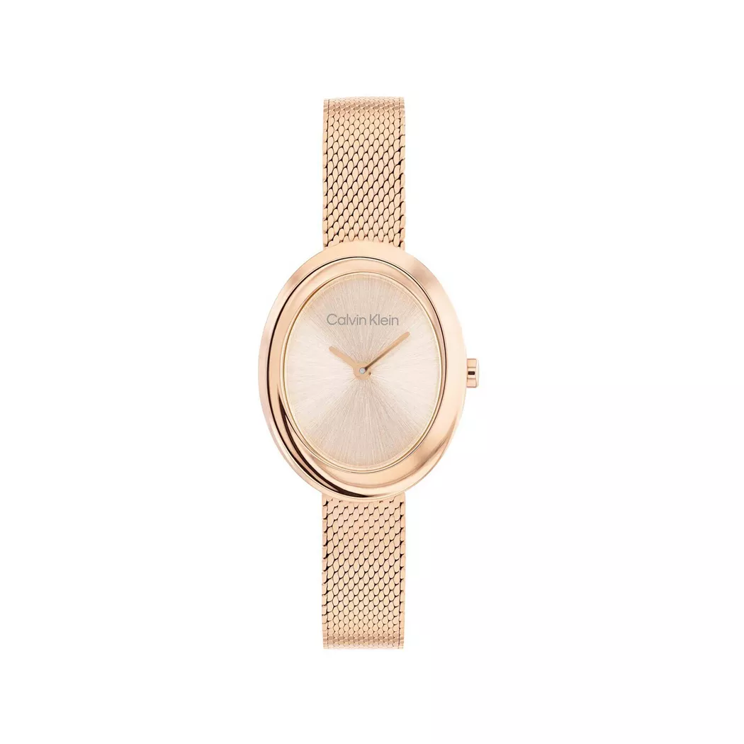 Calvin Klein - Analoguhr, Twisted Bezel, 24mm, Roségold