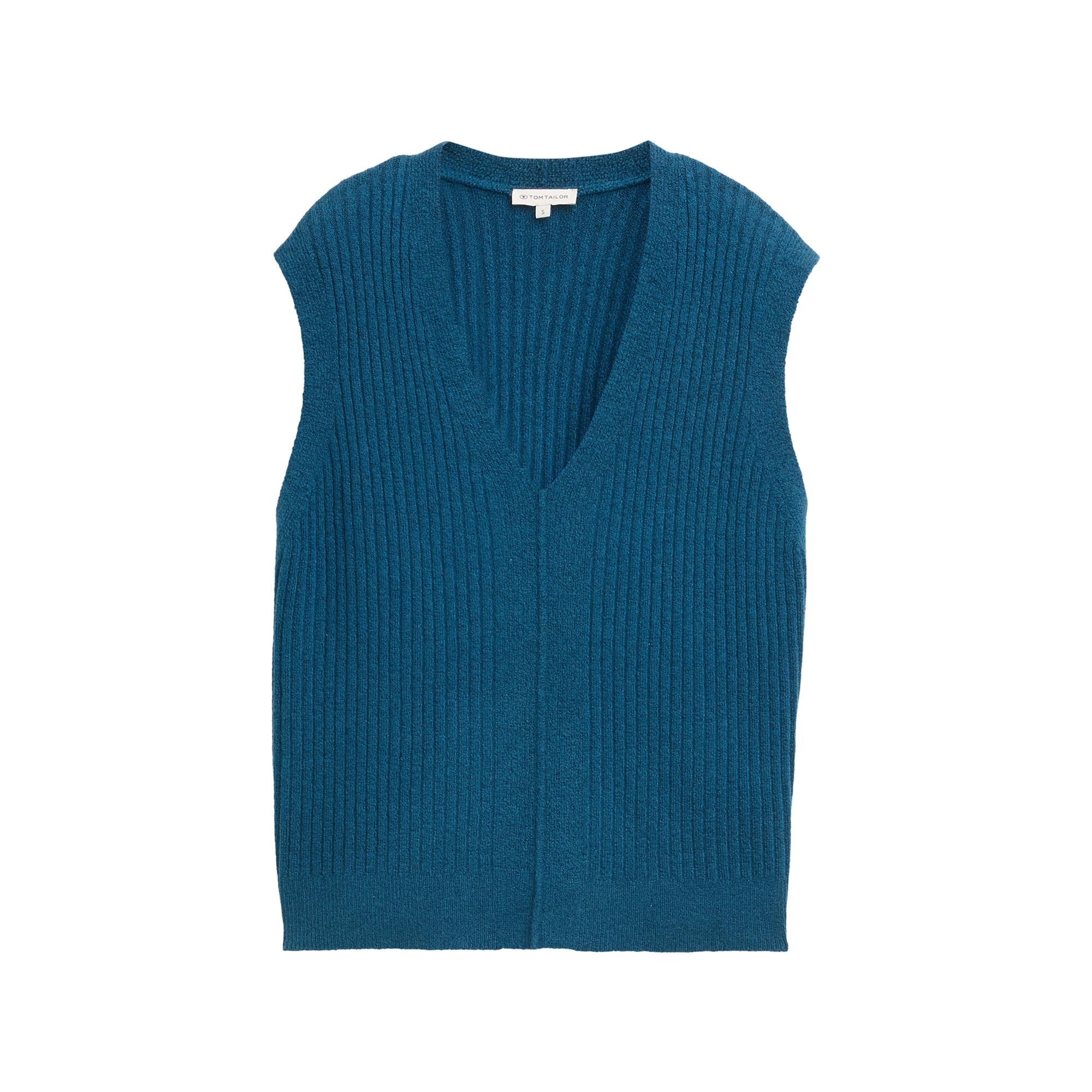 TOM TAILOR Gilet in Maglia a Coste  
