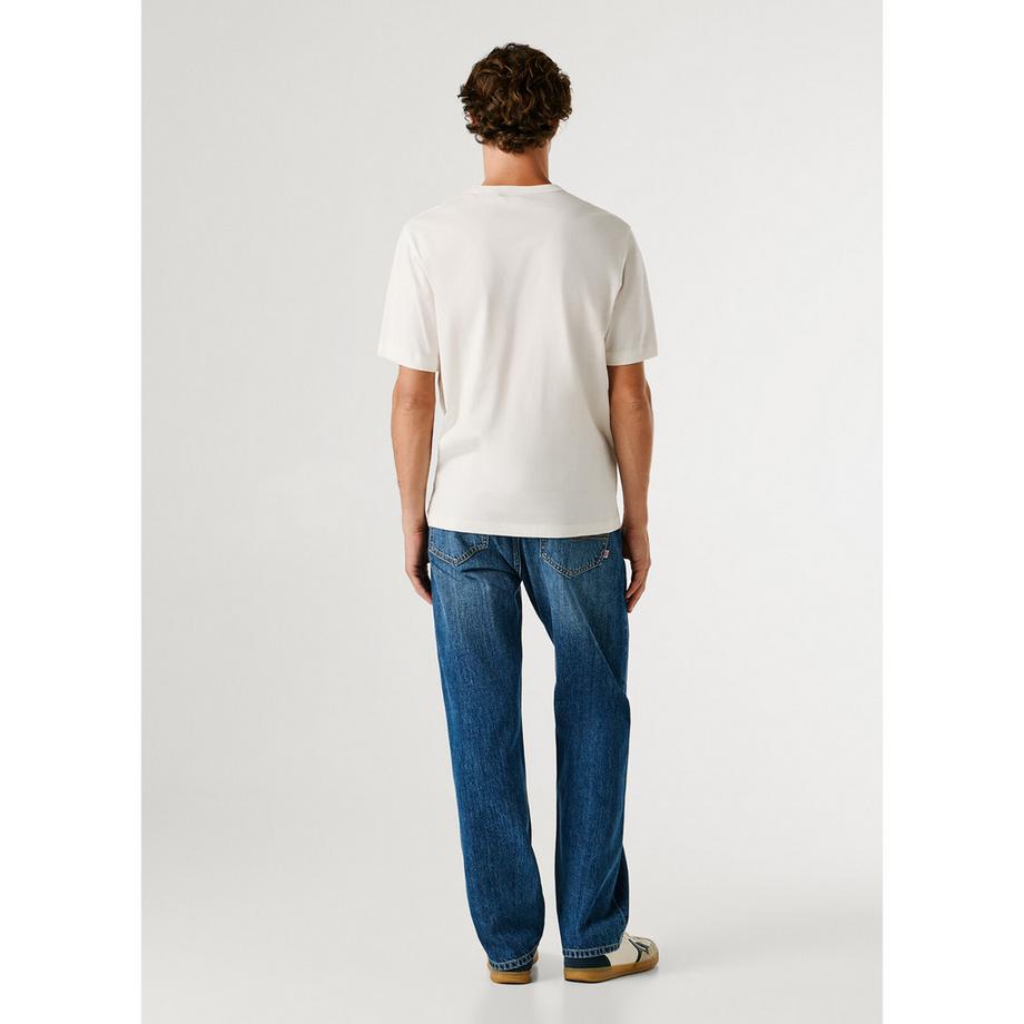 Pepe Jeans London Sawyer T-Shirt Stampa Disco  