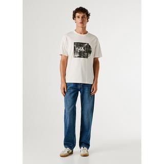 Pepe Jeans London Sawyer Schallplatten-Print T-Shirt  