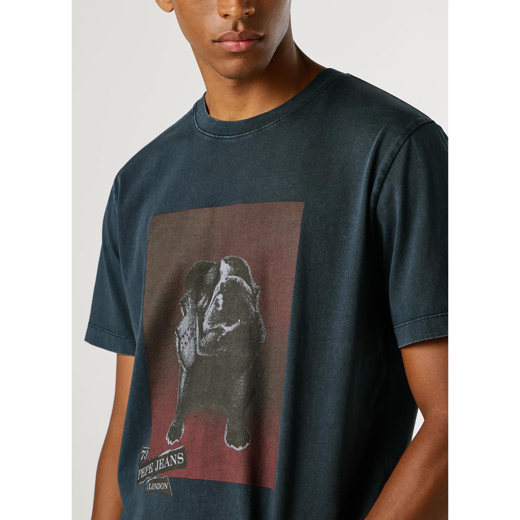 Pepe Jeans London Gavin Bulldog Print T-Shirt  