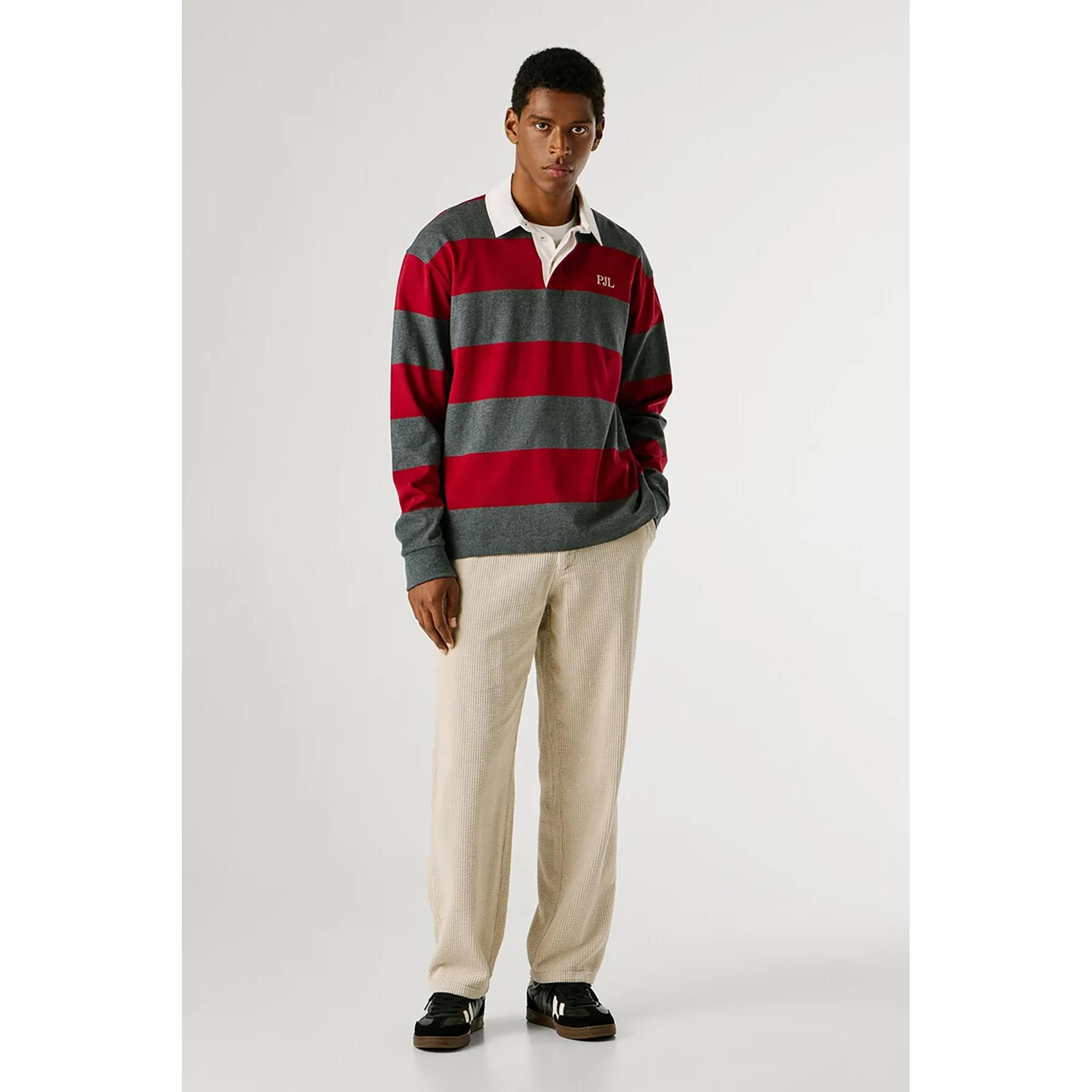 Pepe Jeans London CRAIG Gestreiftes Langarm Polo Shirt  