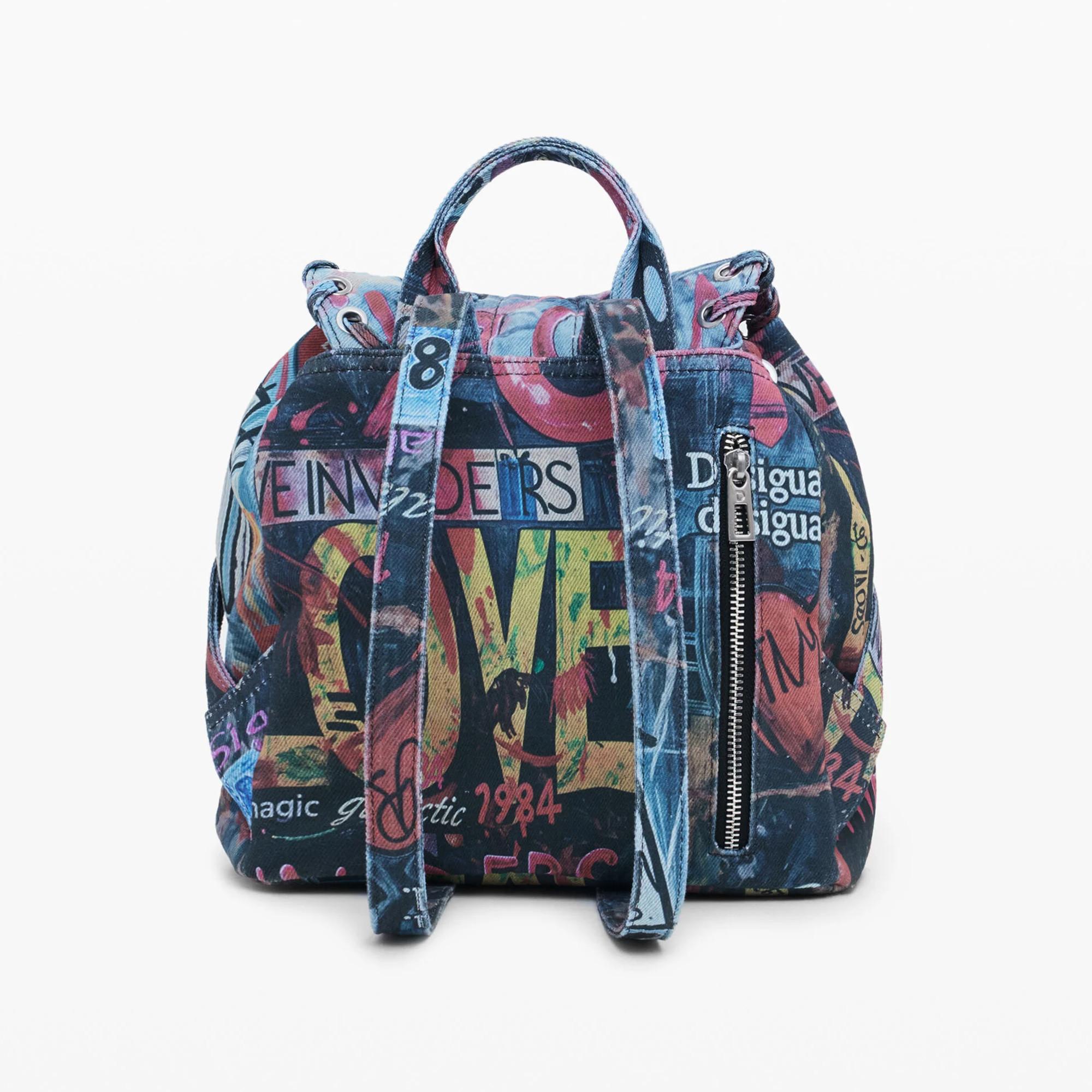 Desigual Zaino Stampa Graffiti  