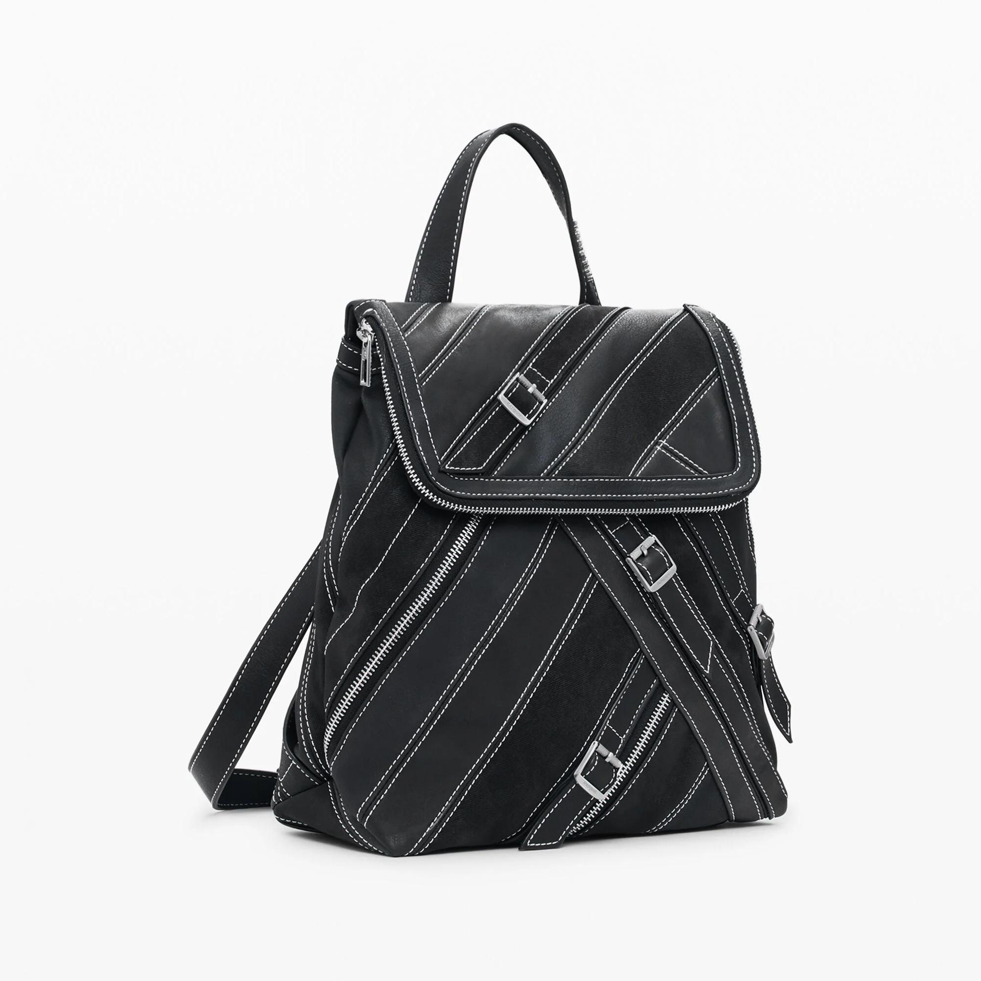 Desigual Kleiner Rucksack mit dekorativen Schnallen  