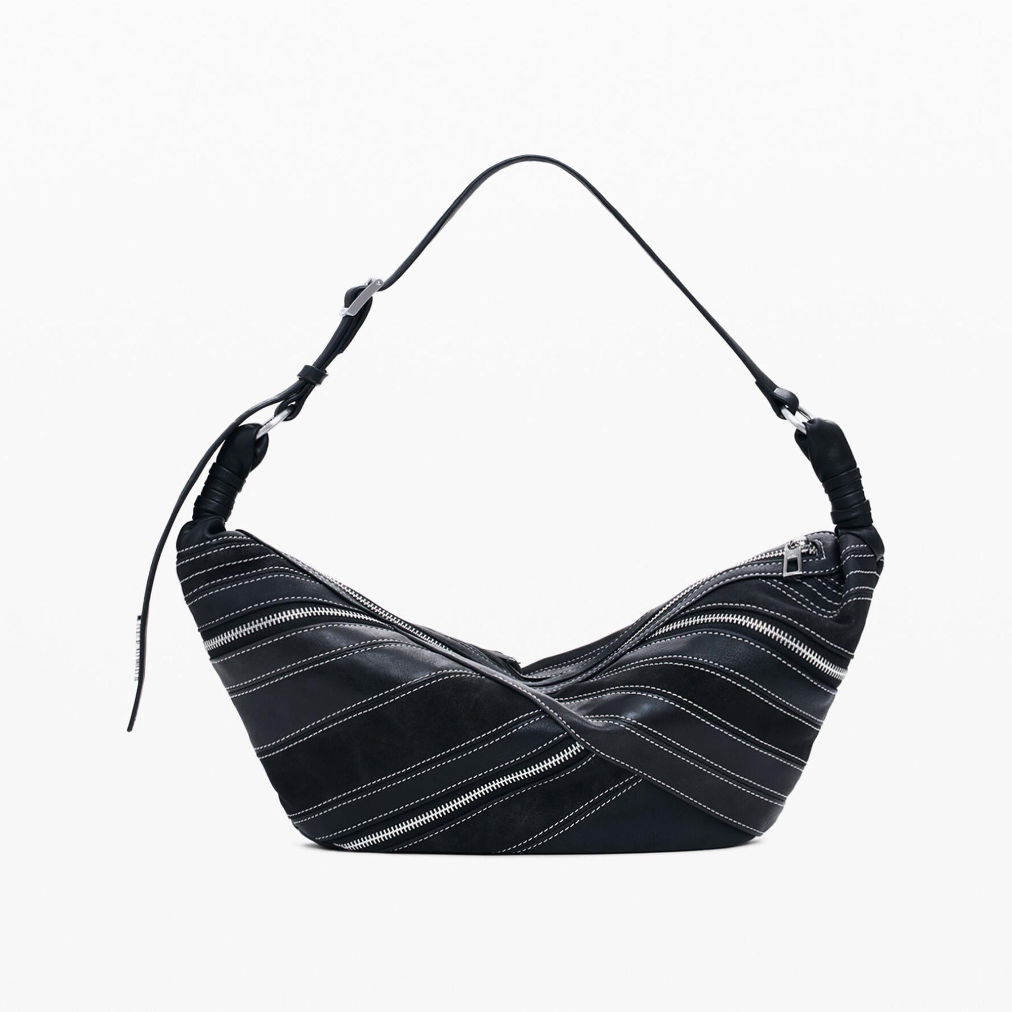 Desigual Schultertasche mittel Bananenform  