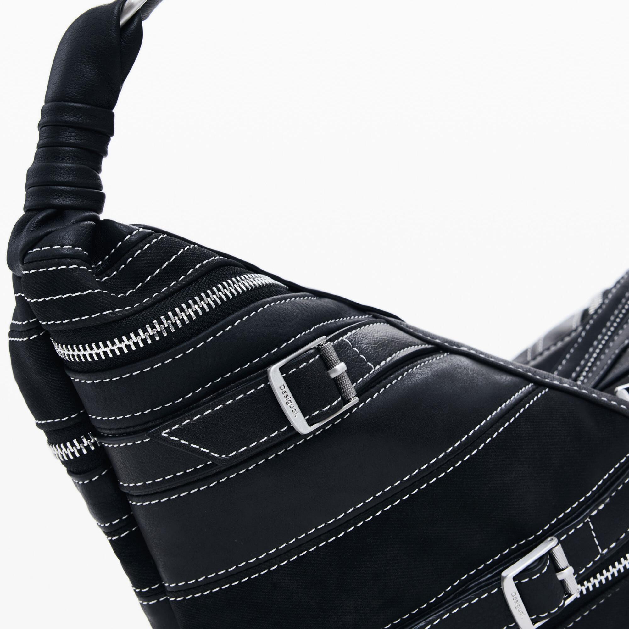 Desigual Schultertasche mittel Bananenform  