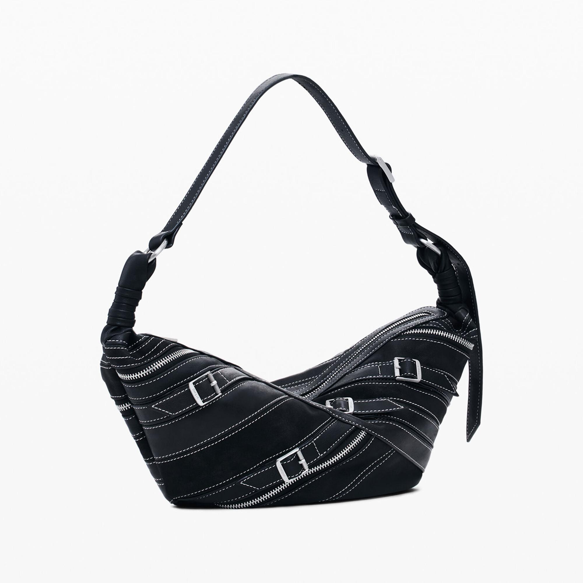 Desigual Schultertasche mittel Bananenform  