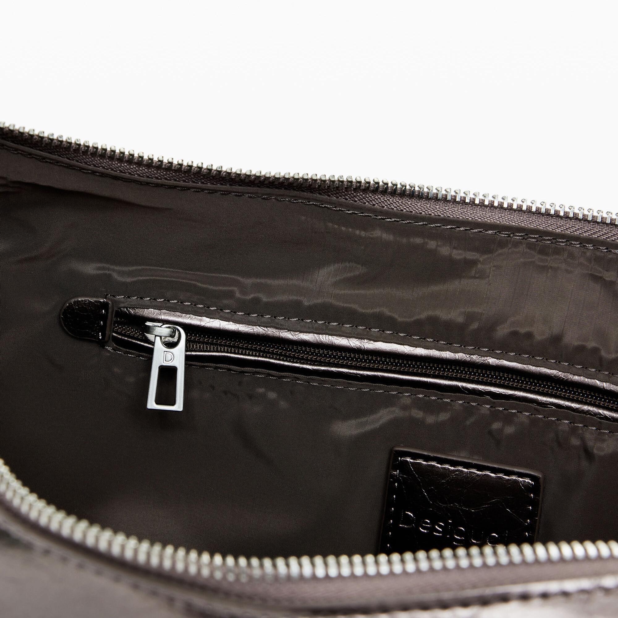 Desigual Borsa a Tracolla Metallizzata  