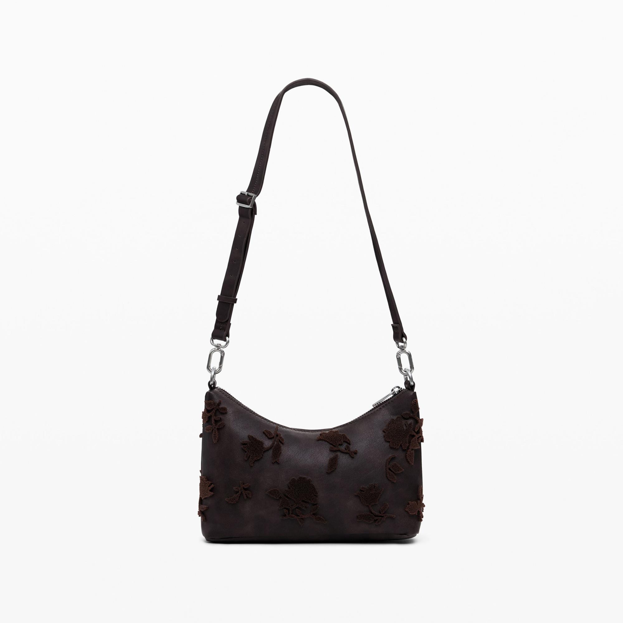 Desigual Sac Bandoulière Look Usé Détails Floraux  