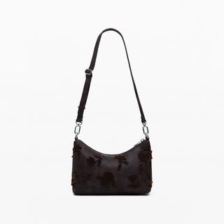 Desigual Sac Bandoulière Look Usé Détails Floraux  