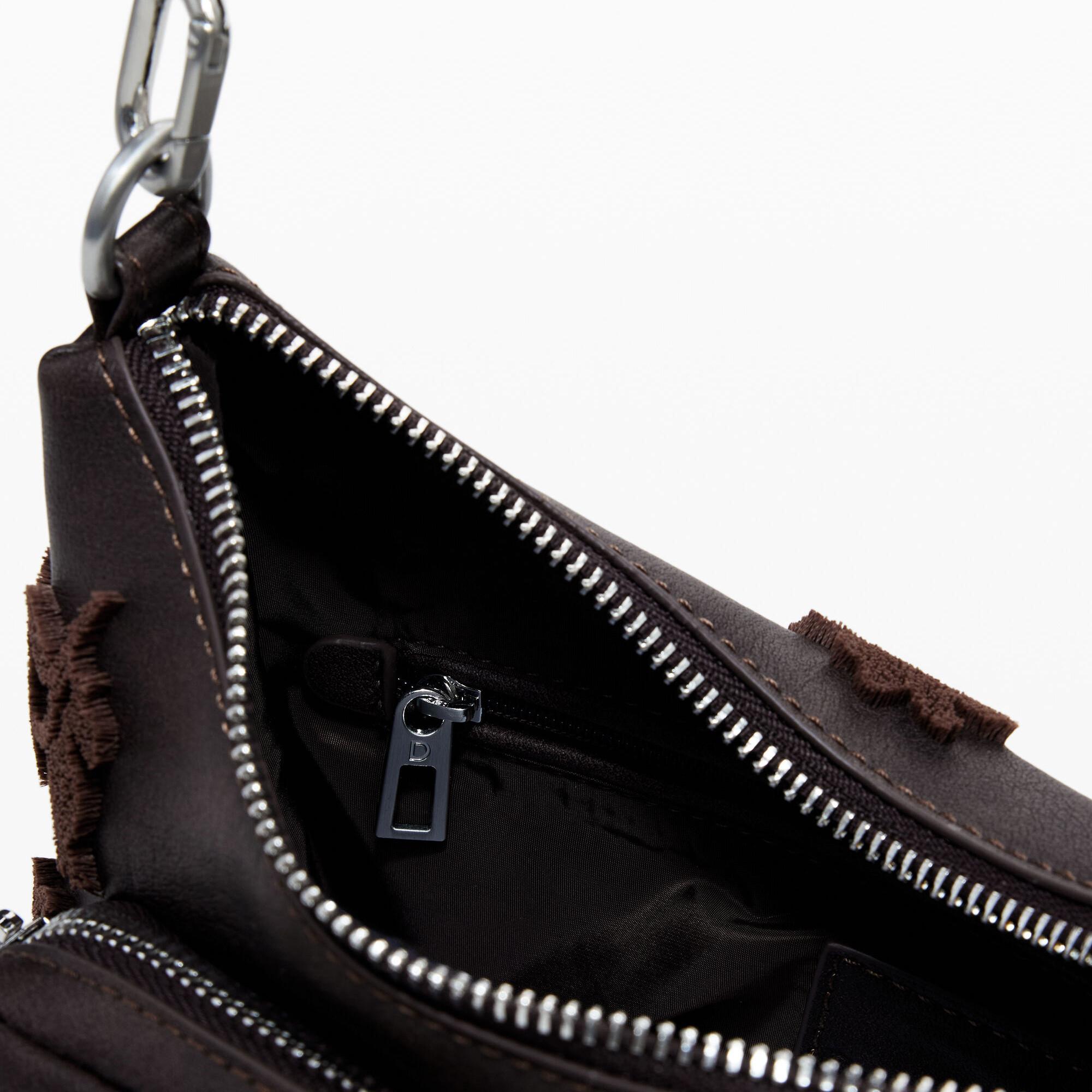 Desigual Sac Bandoulière Look Usé Détails Floraux  