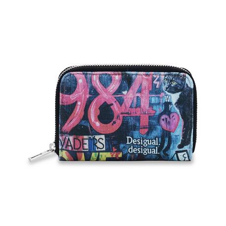 Desigual Portafoglio Motivo Gatto Graffiti  