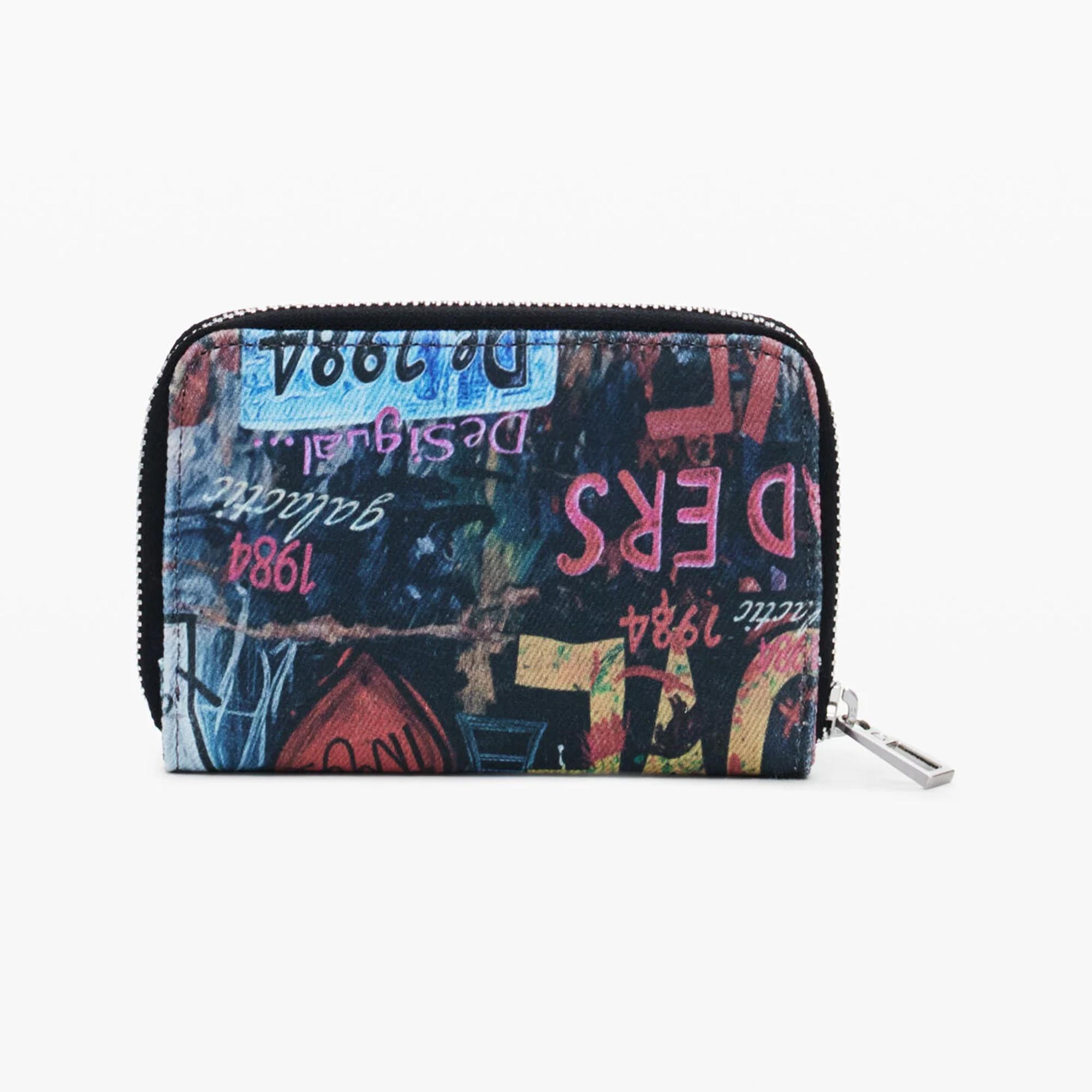 Desigual Portafoglio Motivo Gatto Graffiti  