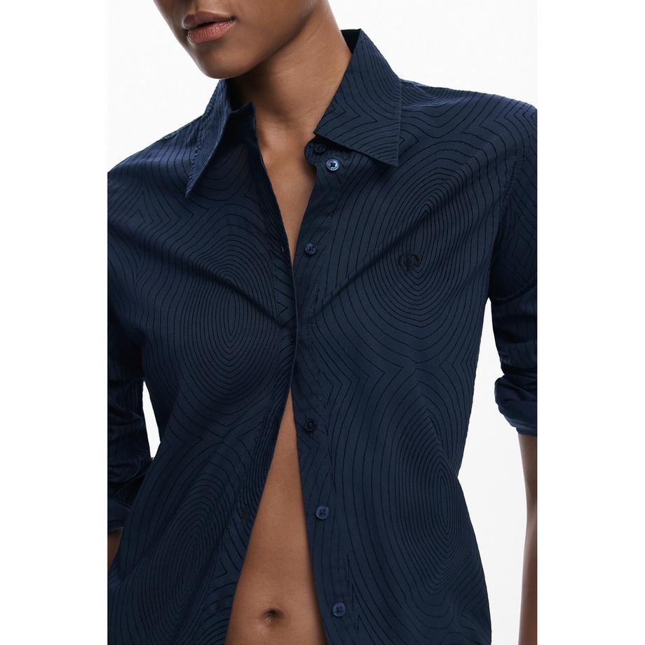 Desigual Chemise à Imprimé Floral et Volants  