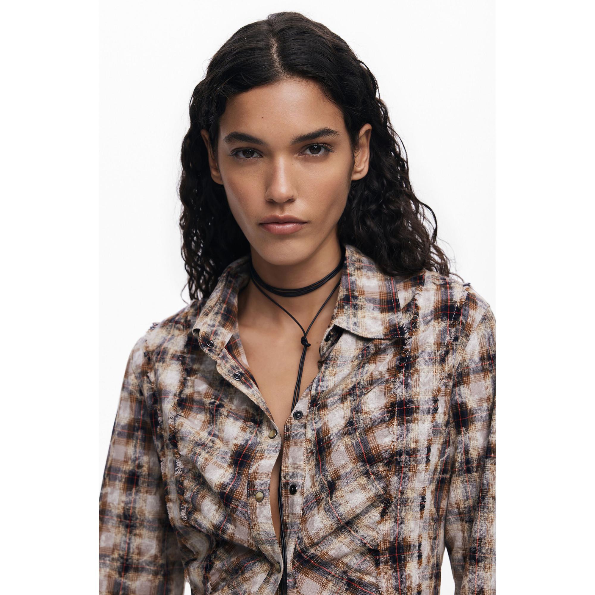 Desigual Robe Florale Brodé Col V  