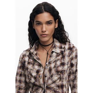 Desigual Robe Florale Brodé Col V  