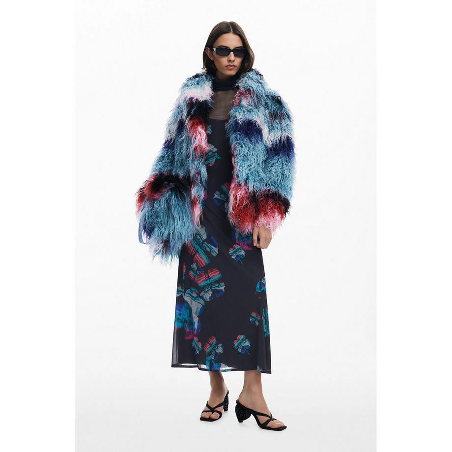 Desigual Veste Shaggy en Fausse Fourrure  