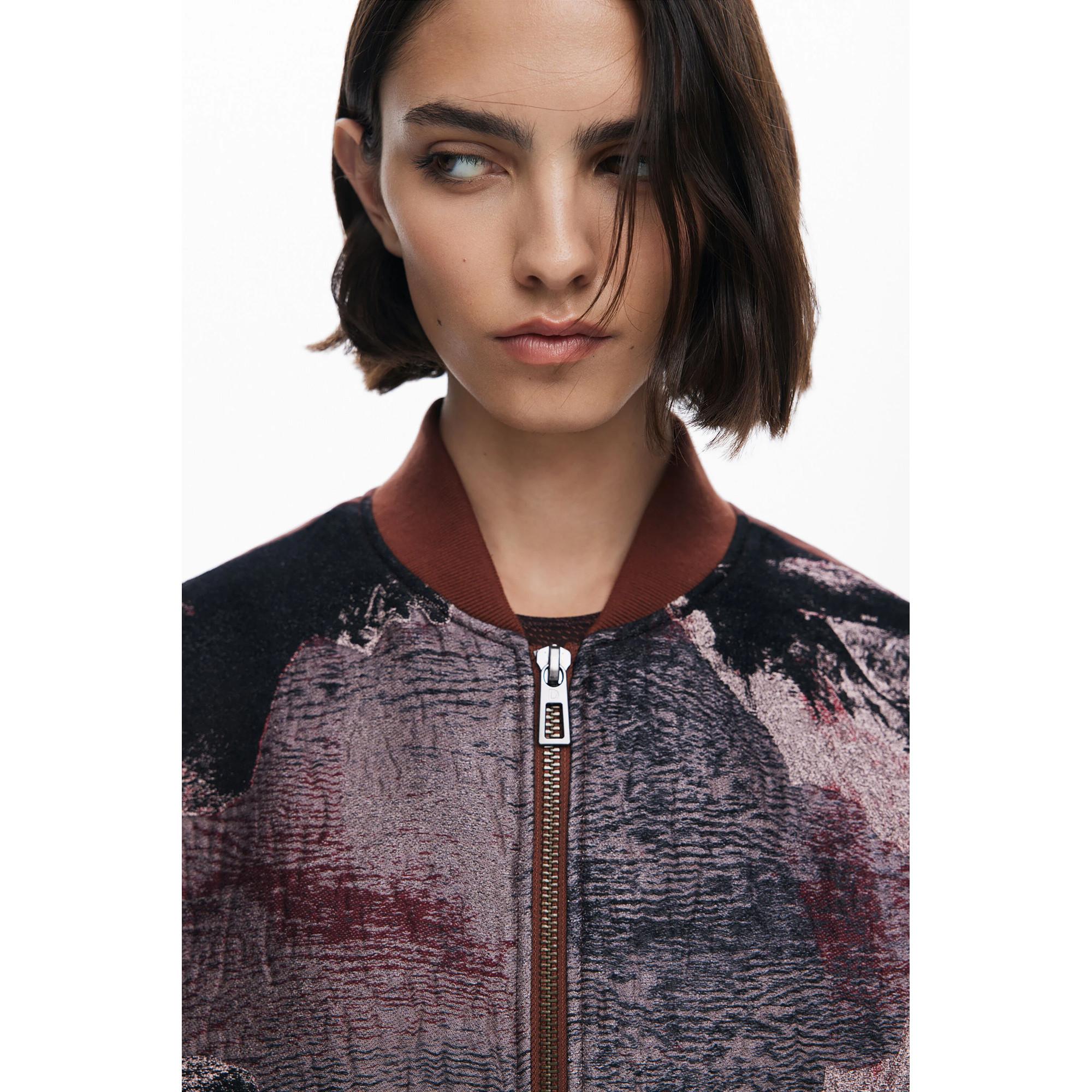 Desigual Giacca Bomber Stampata  