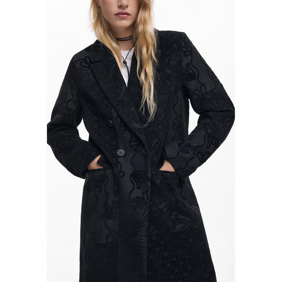 Desigual Cappotto Lungo Jacquard  