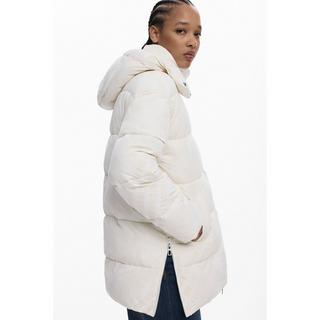 Desigual Lange Steppjacke mit Kapuze  