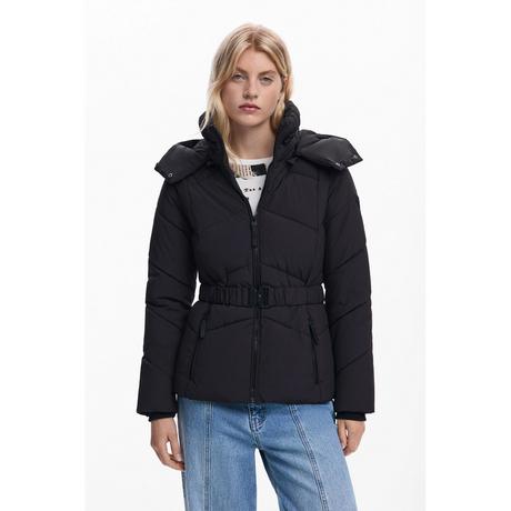 Desigual Giacca imbottita con cappuccio e cintura  