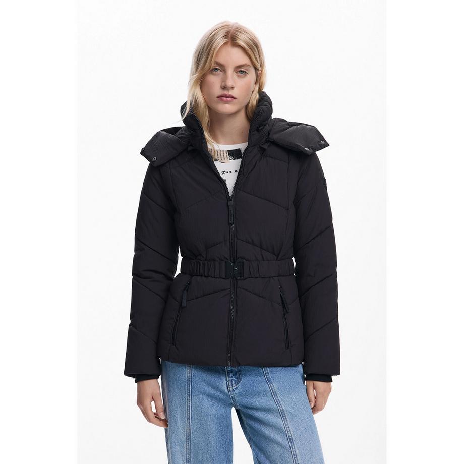 Desigual Veste matelassée avec capuche et ceinture  