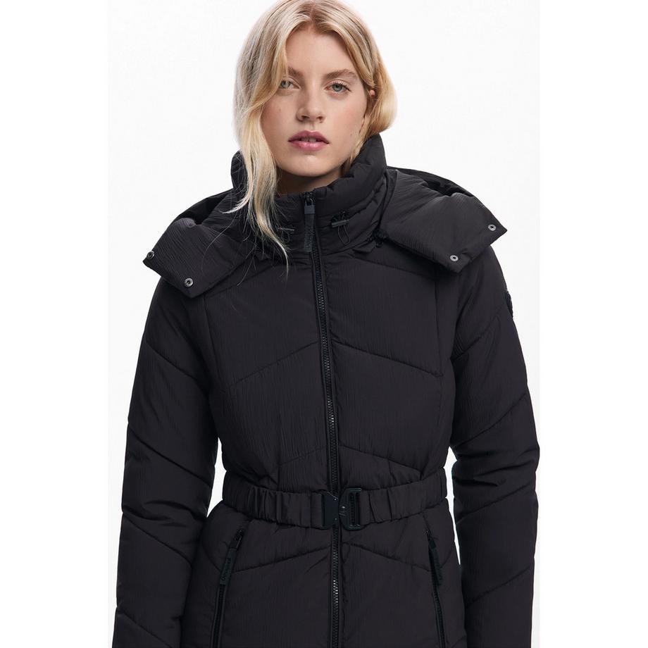Desigual Veste matelassée avec capuche et ceinture  