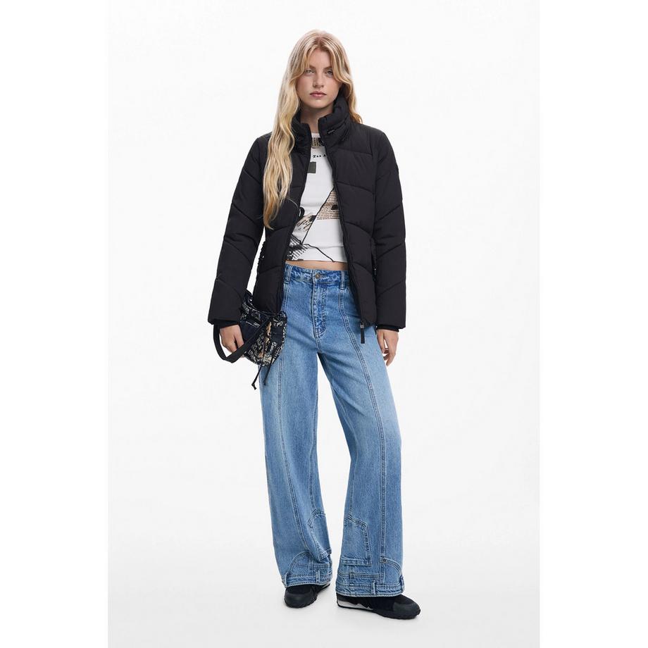 Desigual Veste matelassée avec capuche et ceinture  