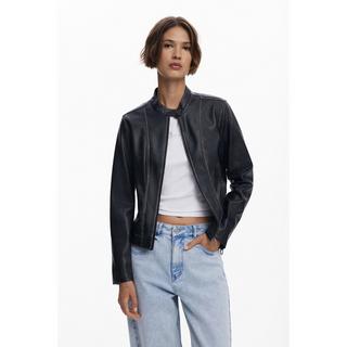 Desigual Giacca Effetto Pelle Usata  