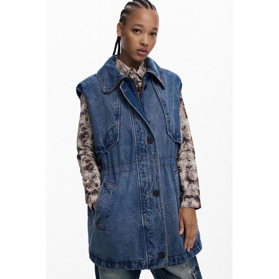 Desigual Giacca con ricamo floreale  