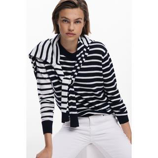 Desigual Gestreifter Langarm Pullover  