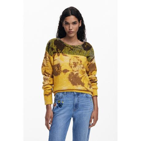 Desigual Jacquard Floral Pullover  