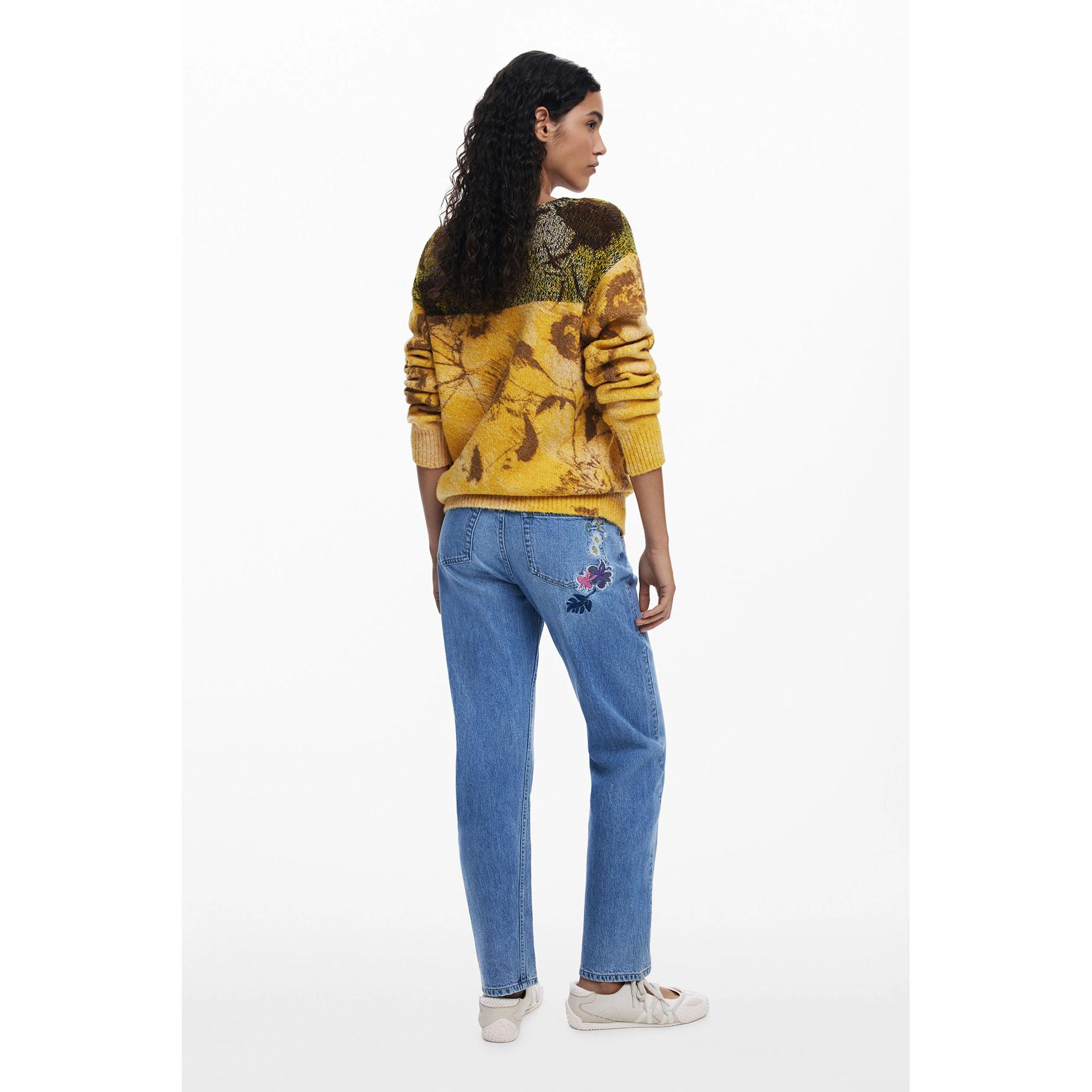 Desigual Jacquard Floral Pullover  