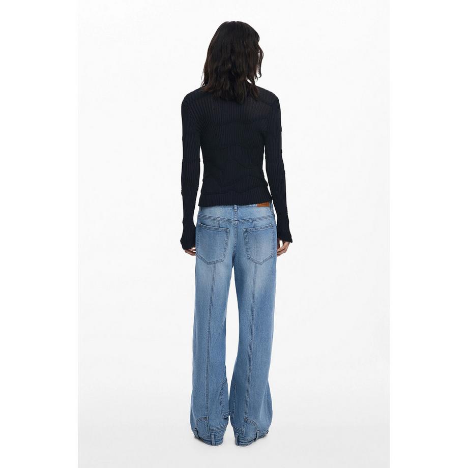 Desigual Floraler Jacquard Regular Fit Pullover  