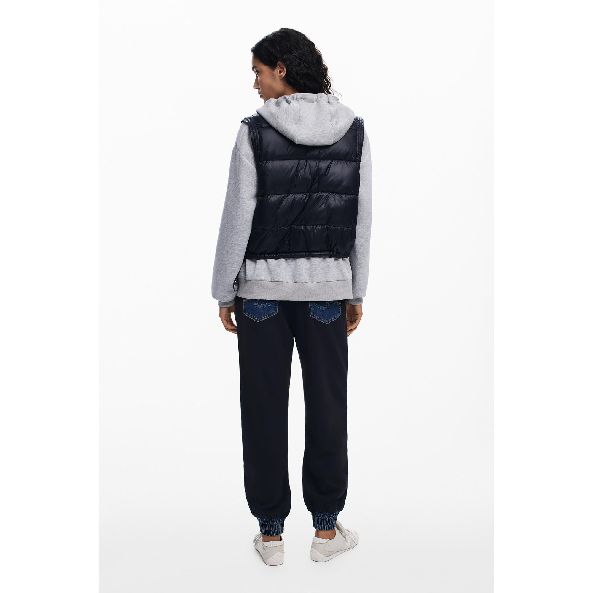 Desigual Kapuzen-Sweatshirt mit integrierter Weste  