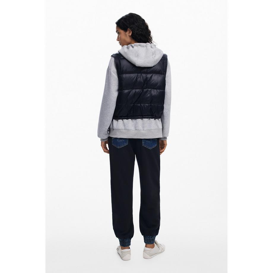 Desigual Felpa con cappuccio e gilet integrato  