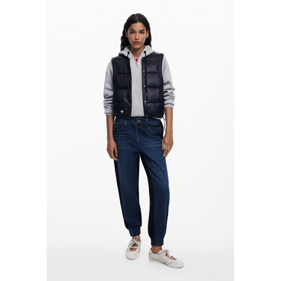 Desigual Felpa con cappuccio e gilet integrato  