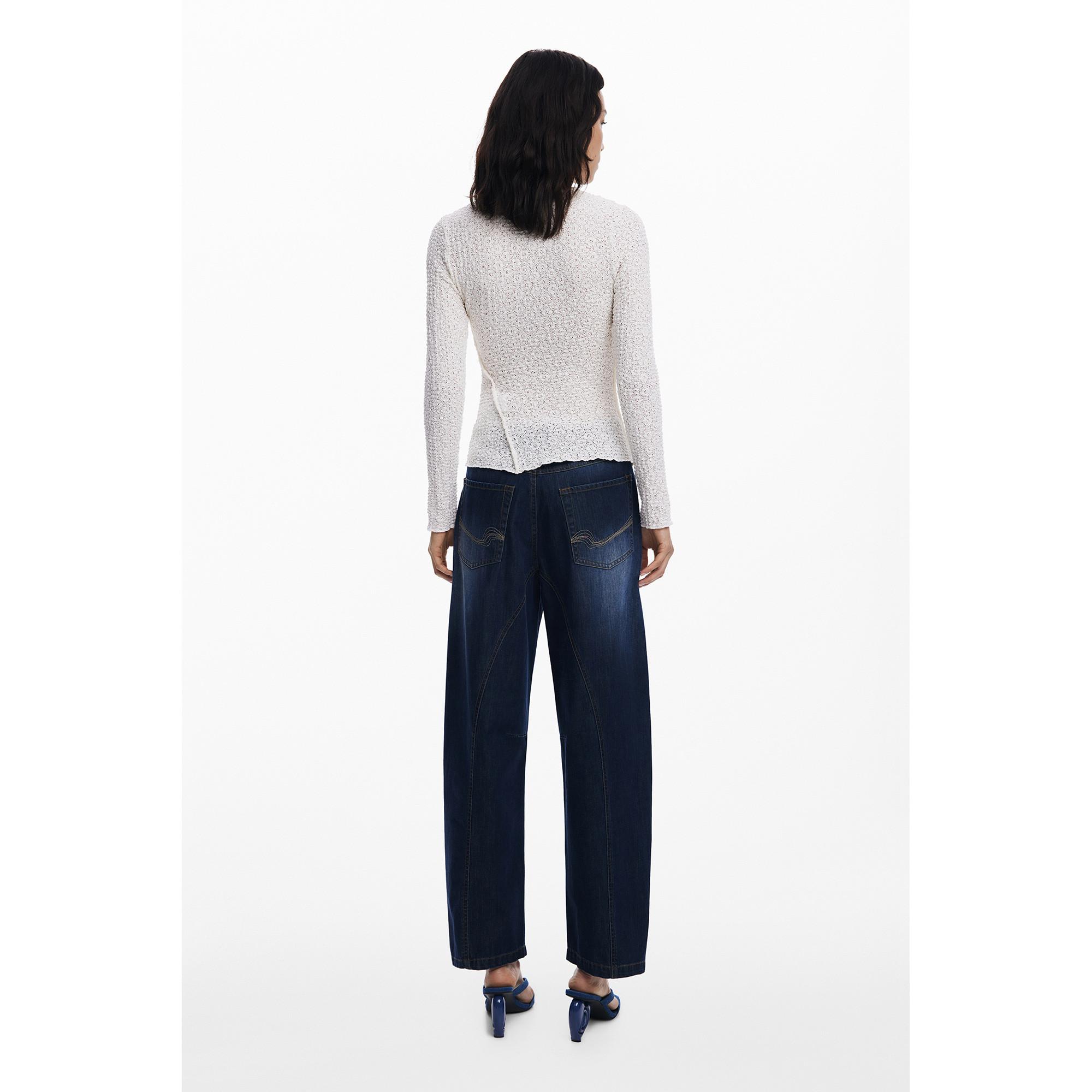 Desigual Langarm T-Shirt Slim Fit  