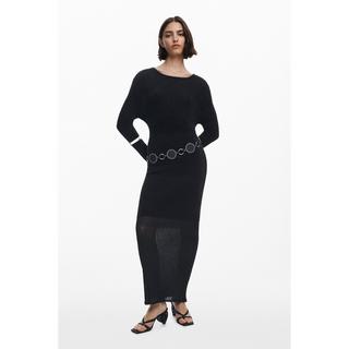 Desigual Bodycon Midikleid Langarm Rundhals  