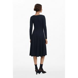 Desigual Midi Flared Langarmkleid Blumenmuster  