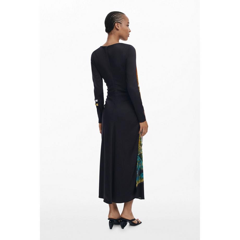 Desigual Robe Longue Asymétrique Manches Longues  