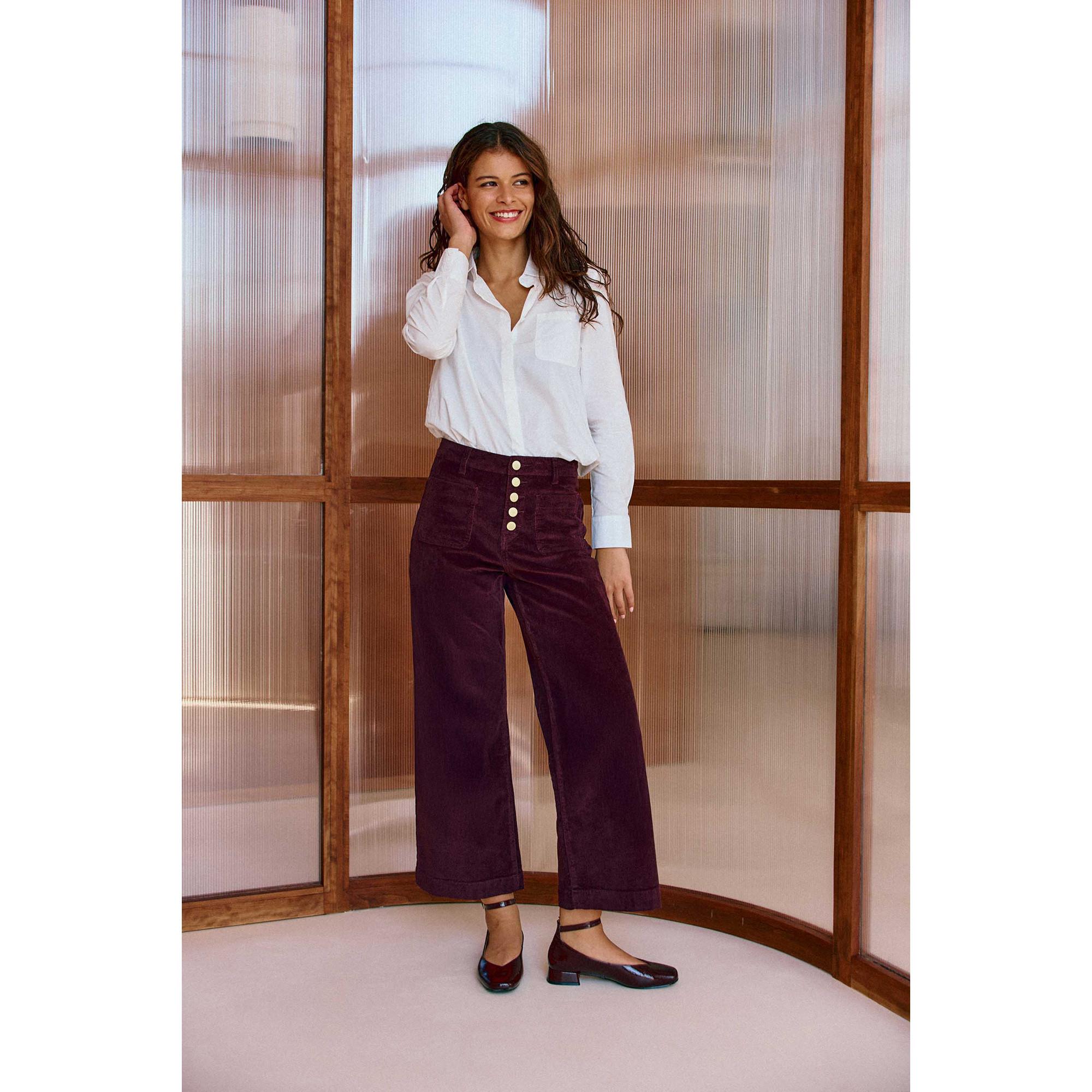 La Petite Etoile Wide Leg High Rise 7/8 Länge Jeans  