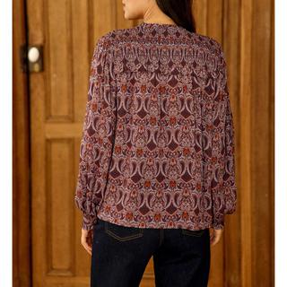 La Petite Etoile Bloema Paisley Print Langarmbluse  