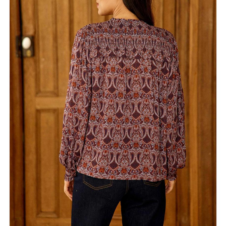 La Petite Etoile Bloema Chemisier Imprimé Paisley Manches Longues  