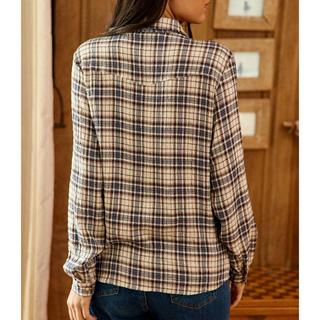 La Petite Etoile Clau Camicetta Quadri Maniche Lunghe  